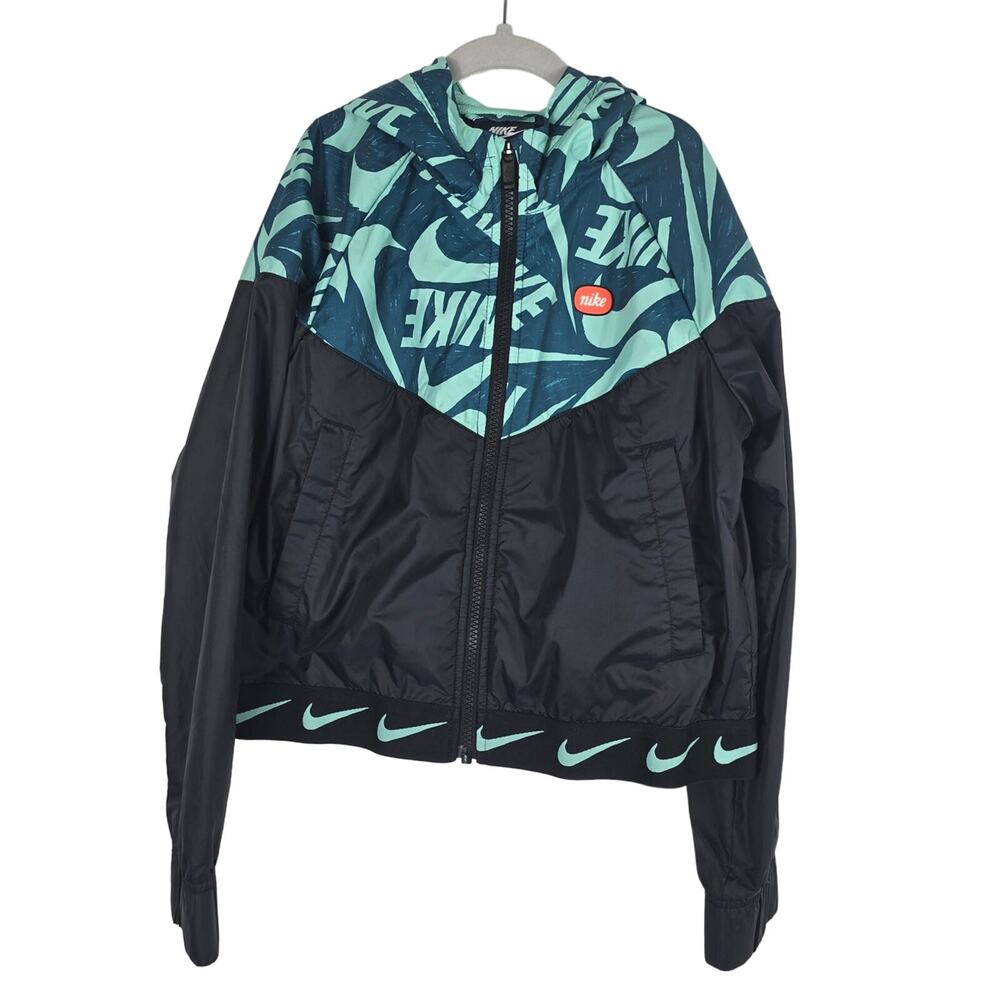 Nike Swoosh Unisex KIDS Hooded Full Zip Winter Snow Rain Jacket L